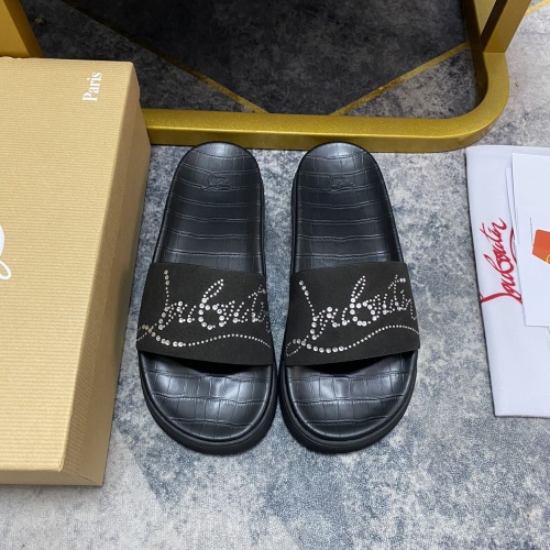 Christian Louboutin CL Slippers For Men #1195459 $64.00 USD, Wholesale Replica Christian Louboutin CL Slippers