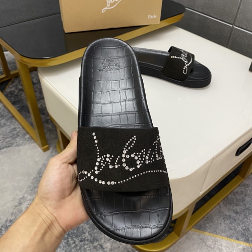 Replica Christian Louboutin CL Slippers For Men #1195459 $64.00 USD for Wholesale