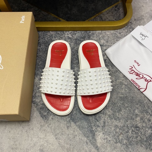 Christian Louboutin CL Slippers For Men #1195460 $56.00 USD, Wholesale Replica Christian Louboutin CL Slippers