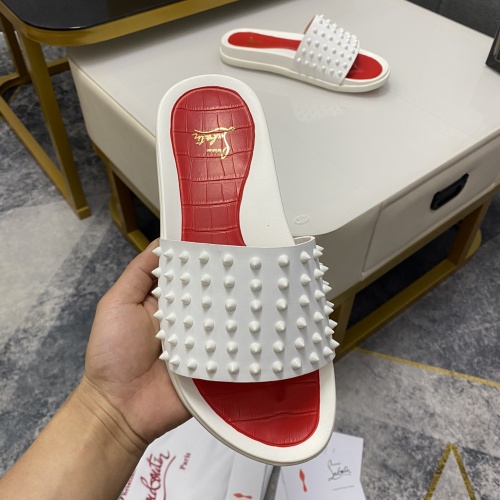 Replica Christian Louboutin CL Slippers For Men #1195460 $56.00 USD for Wholesale