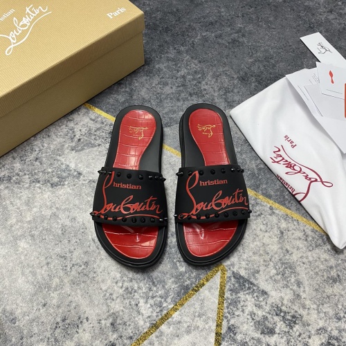 Christian Louboutin CL Slippers For Men #1195462 $56.00 USD, Wholesale Replica Christian Louboutin CL Slippers