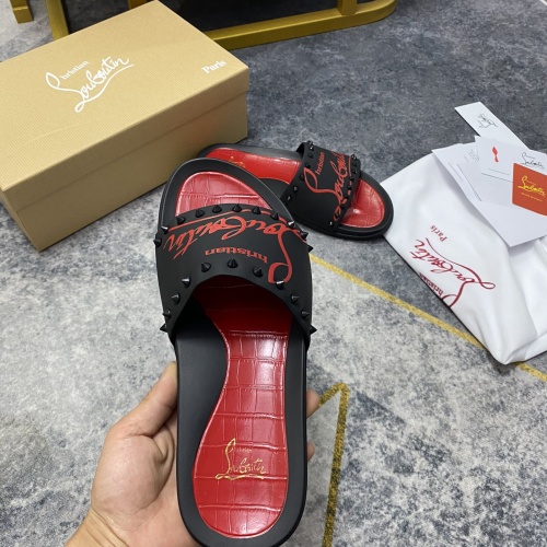 Replica Christian Louboutin CL Slippers For Men #1195462 $56.00 USD for Wholesale