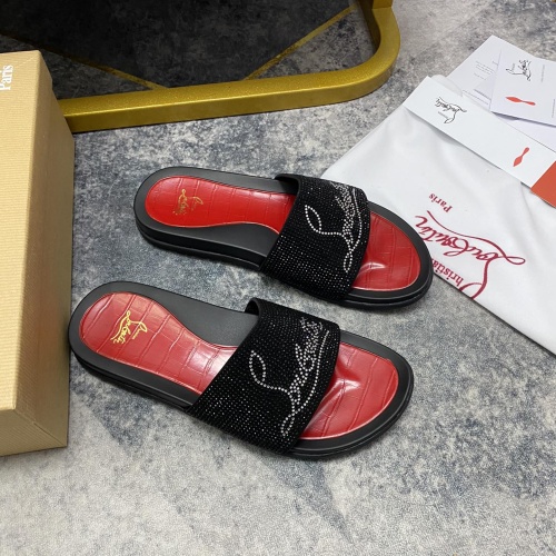 Replica Christian Louboutin CL Slippers For Men #1195463 $56.00 USD for Wholesale