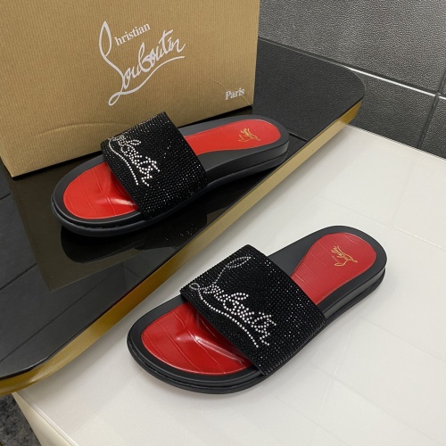 Replica Christian Louboutin CL Slippers For Men #1195463 $56.00 USD for Wholesale