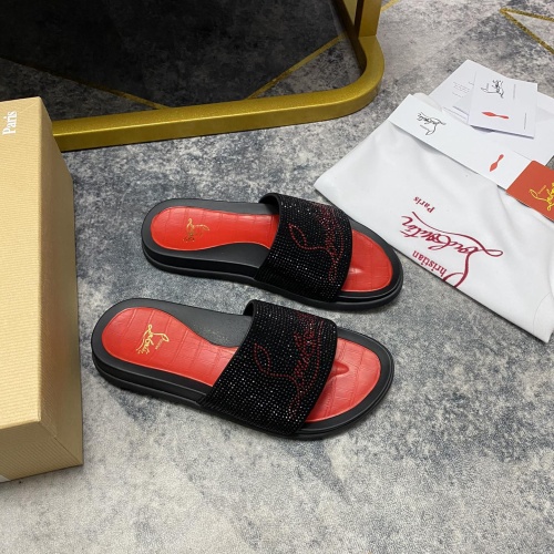 Replica Christian Louboutin CL Slippers For Men #1195464 $56.00 USD for Wholesale