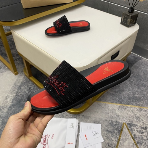 Replica Christian Louboutin CL Slippers For Men #1195464 $56.00 USD for Wholesale