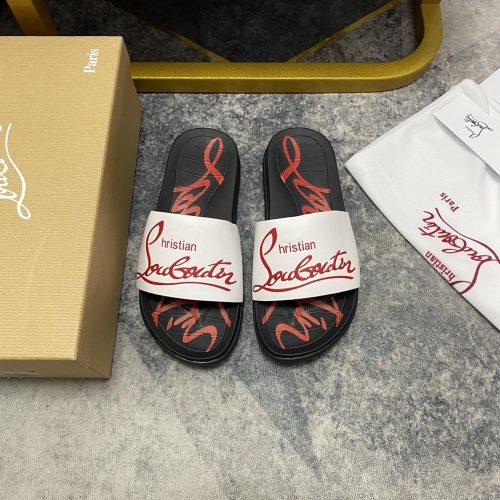 Christian Louboutin CL Slippers For Men #1195465 $56.00 USD, Wholesale Replica Christian Louboutin CL Slippers