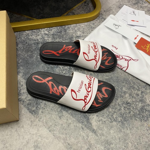 Replica Christian Louboutin CL Slippers For Men #1195465 $56.00 USD for Wholesale