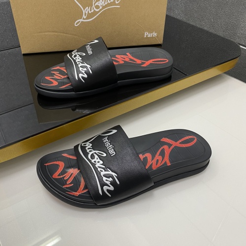 Replica Christian Louboutin CL Slippers For Men #1195467 $56.00 USD for Wholesale