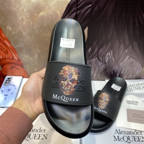 Replica Alexander McQueen Slippers For Men #1195635 $45.00 USD for Wholesale