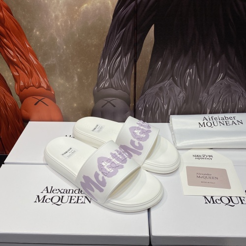 Replica Alexander McQueen Slippers For Men #1195641 $45.00 USD for Wholesale