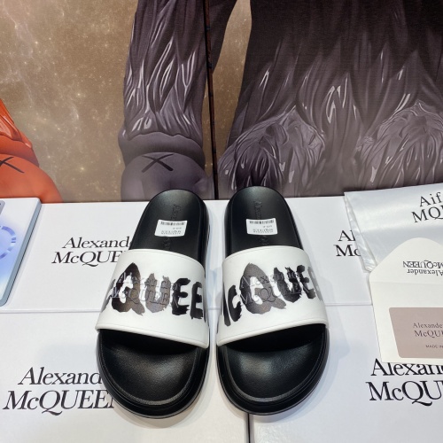 Replica Alexander McQueen Slippers For Men #1195646 $45.00 USD for Wholesale