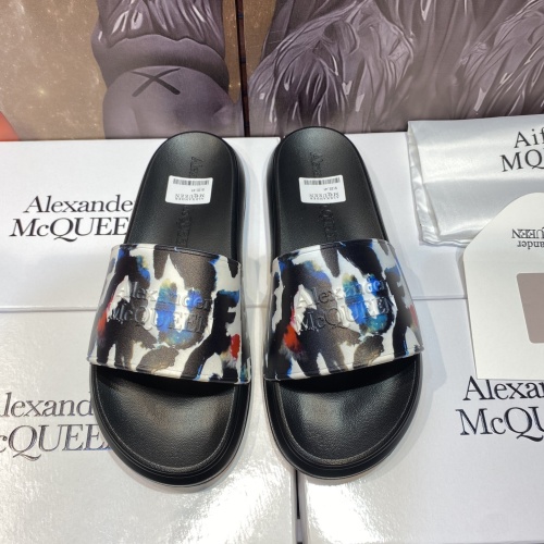 Replica Alexander McQueen Slippers For Men #1195649 $45.00 USD for Wholesale