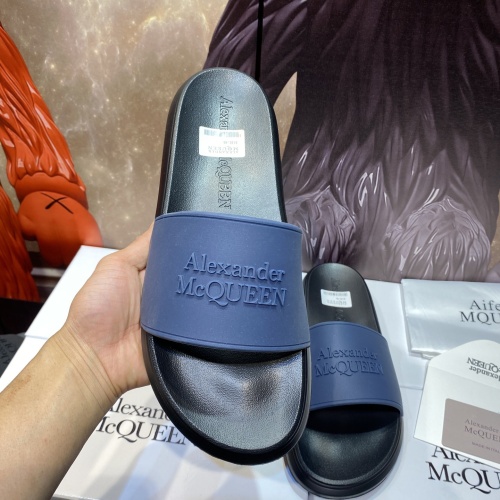 Replica Alexander McQueen Slippers For Men #1195654 $45.00 USD for Wholesale