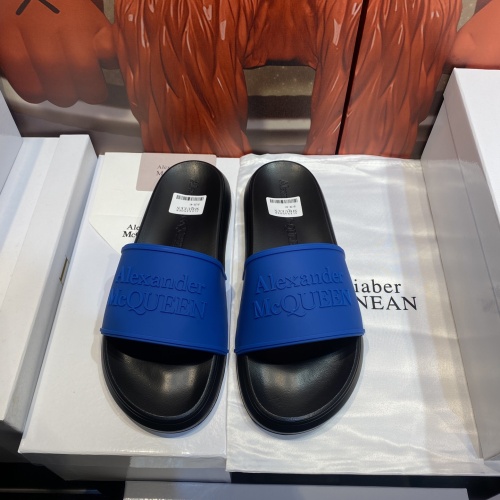 Replica Alexander McQueen Slippers For Men #1195655 $45.00 USD for Wholesale