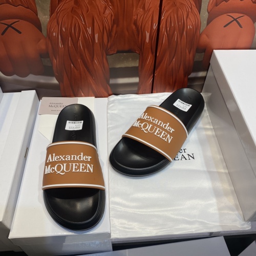 Replica Alexander McQueen Slippers For Men #1195660 $45.00 USD for Wholesale