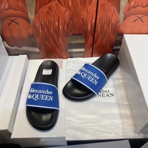 Replica Alexander McQueen Slippers For Men #1195661 $45.00 USD for Wholesale