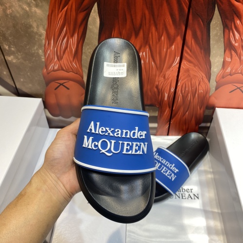 Replica Alexander McQueen Slippers For Men #1195661 $45.00 USD for Wholesale