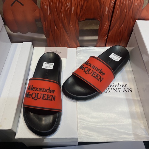 Replica Alexander McQueen Slippers For Men #1195663 $45.00 USD for Wholesale