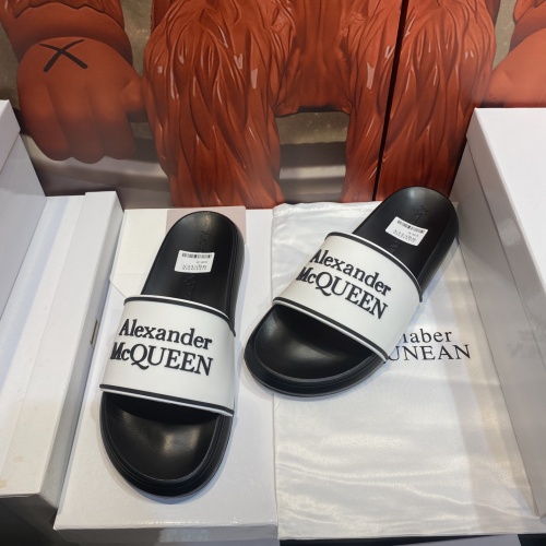 Replica Alexander McQueen Slippers For Men #1195666 $45.00 USD for Wholesale