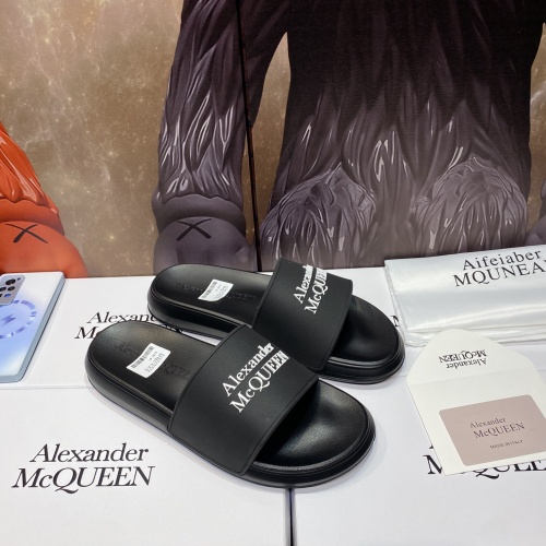 Replica Alexander McQueen Slippers For Men #1195668 $45.00 USD for Wholesale