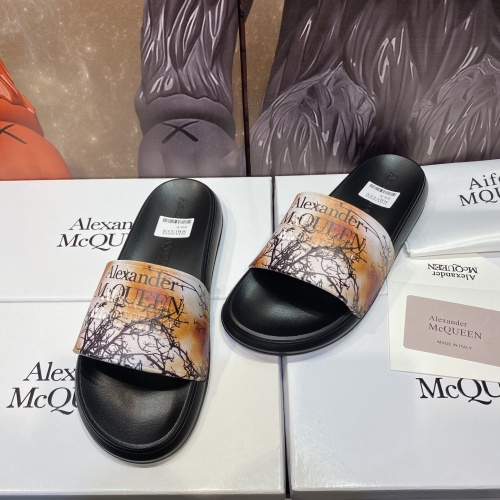 Replica Alexander McQueen Slippers For Men #1195669 $45.00 USD for Wholesale