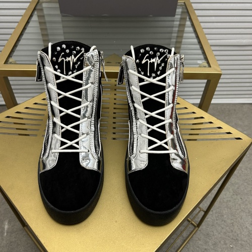 Replica Giuseppe Zanotti High Tops Shoes For Men #1196112 $102.00 USD for Wholesale