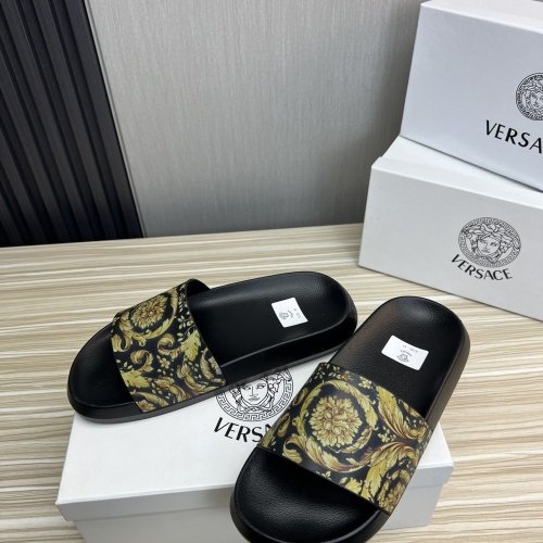 Replica Versace Slippers For Men #1196598 $45.00 USD for Wholesale