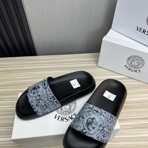 Replica Versace Slippers For Men #1196603 $45.00 USD for Wholesale