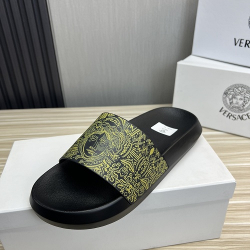 Replica Versace Slippers For Men #1196604 $45.00 USD for Wholesale