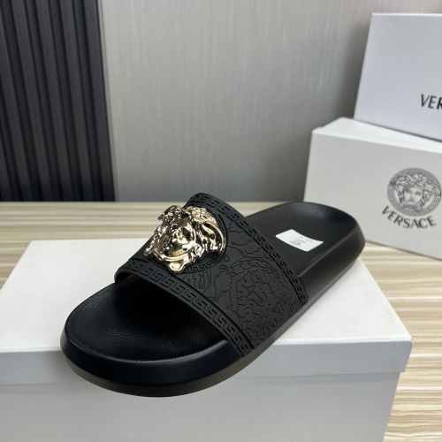 Replica Versace Slippers For Men #1196610 $45.00 USD for Wholesale