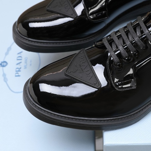 Replica Prada Leather Shoes For Men #1196713 $125.00 USD for Wholesale