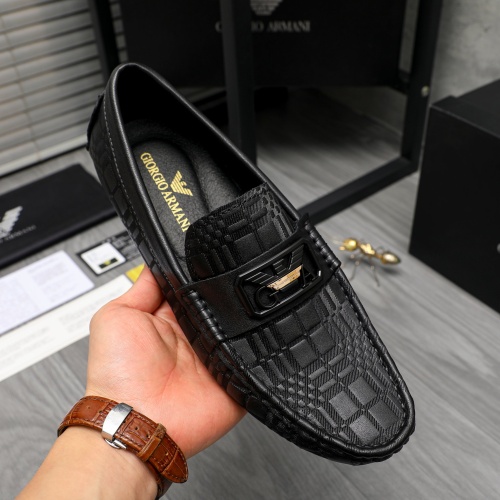 Replica Armani Leather Shoes For Men #1196758 $72.00 USD for Wholesale