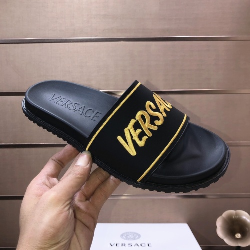 Replica Versace Slippers For Men #1196766 $52.00 USD for Wholesale