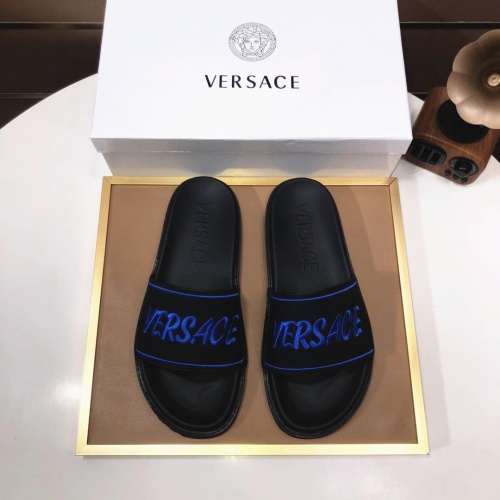 Replica Versace Slippers For Men #1196768 $52.00 USD for Wholesale