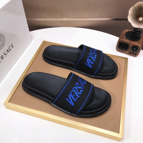 Replica Versace Slippers For Men #1196768 $52.00 USD for Wholesale