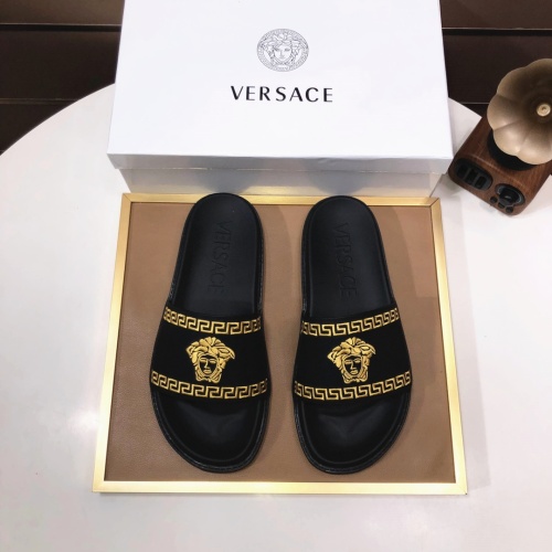 Replica Versace Slippers For Men #1196771 $52.00 USD for Wholesale