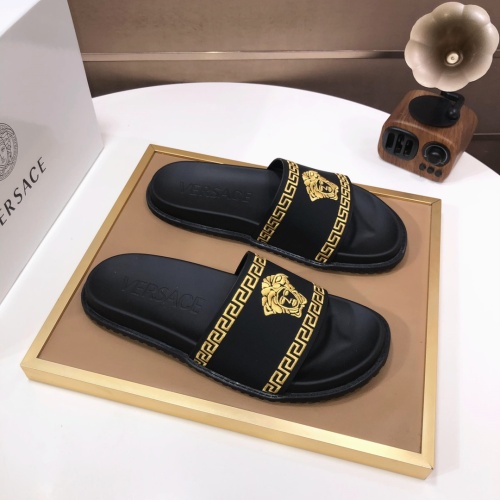 Replica Versace Slippers For Men #1196771 $52.00 USD for Wholesale