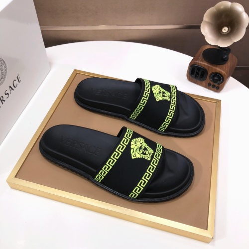 Replica Versace Slippers For Men #1196772 $52.00 USD for Wholesale