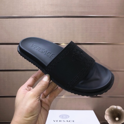 Replica Versace Slippers For Men #1196775 $52.00 USD for Wholesale