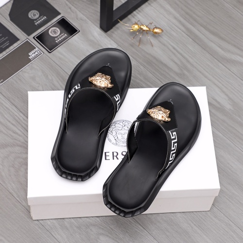 Replica Versace Slippers For Men #1196793 $42.00 USD for Wholesale