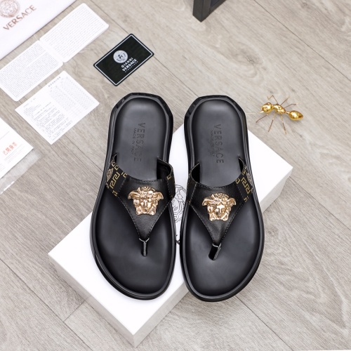 Replica Versace Slippers For Men #1196797 $42.00 USD for Wholesale