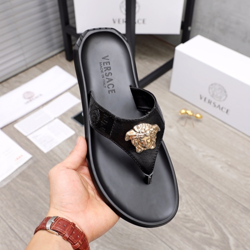 Replica Versace Slippers For Men #1196798 $42.00 USD for Wholesale