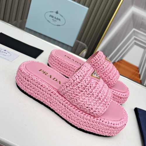 Replica Prada Slippers For Women #1197546 $96.00 USD for Wholesale