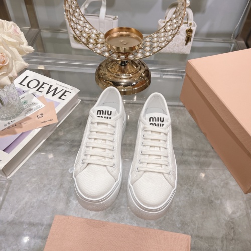 Replica MIU MIU Casual Shoes For Women #1197554 $100.00 USD for Wholesale