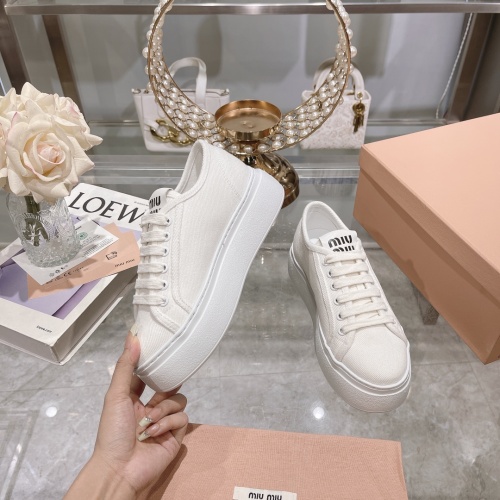 Replica MIU MIU Casual Shoes For Women #1197554 $100.00 USD for Wholesale