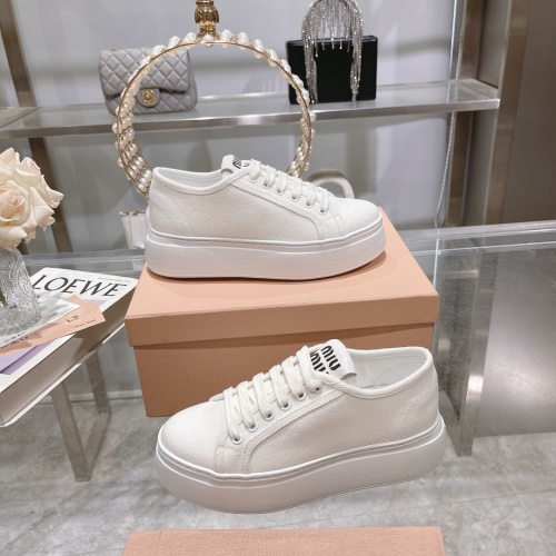 Replica MIU MIU Casual Shoes For Women #1197554 $100.00 USD for Wholesale