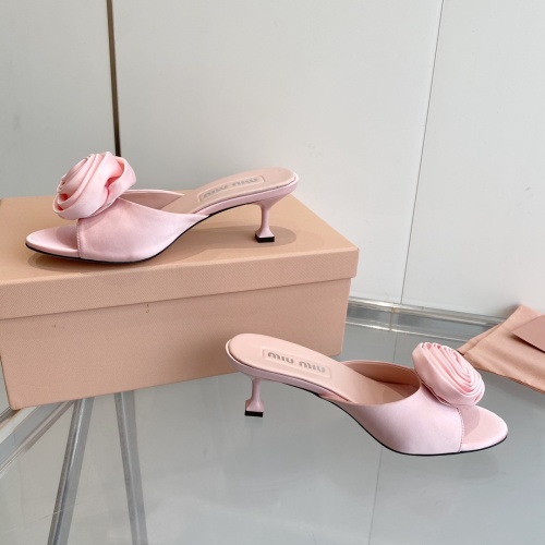 Replica MIU MIU Slippers For Women #1197565 $98.00 USD for Wholesale