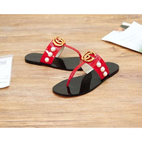 Replica Gucci Slippers For Women #1197738 $60.00 USD for Wholesale