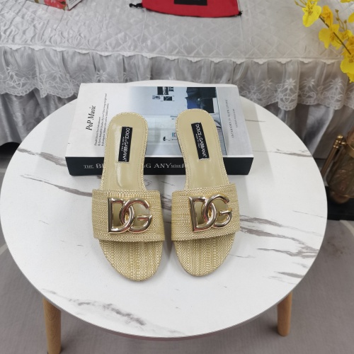 Replica Dolce & Gabbana D&G Slippers For Women #1198075 $115.00 USD for Wholesale